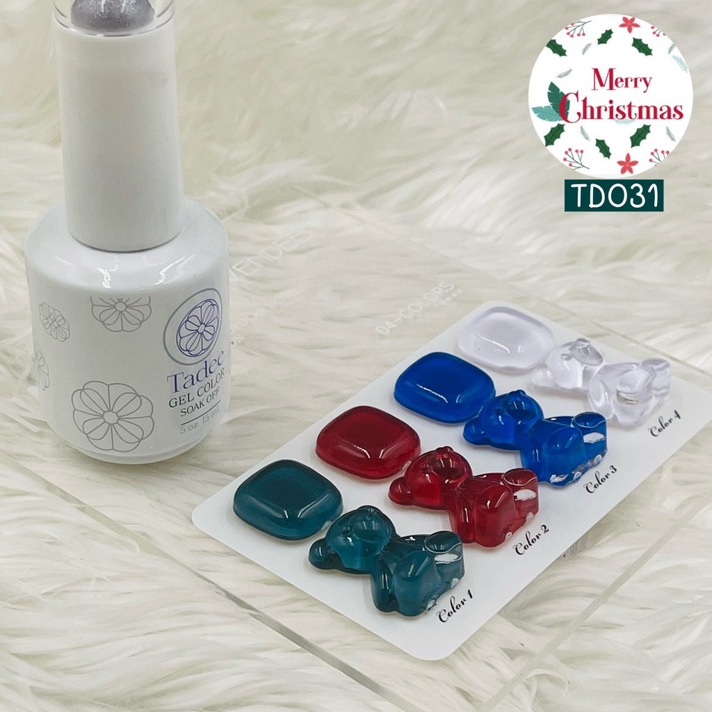 TD031 สีโทนคริสมาสต์ 4สี แบรนด์ Tadee