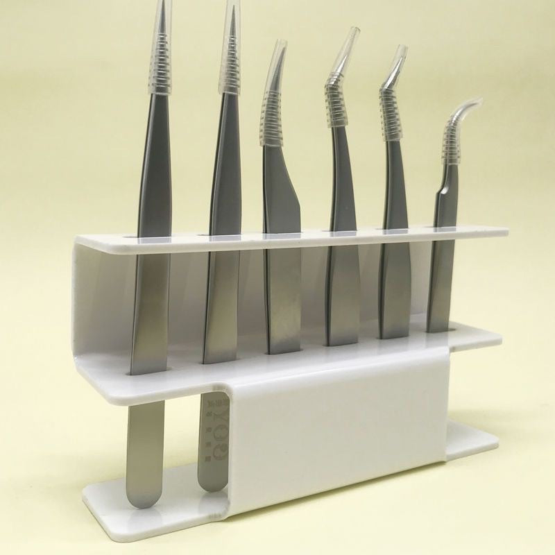 EY001 แท่นวางแหนบต่อขนตาสีขาว