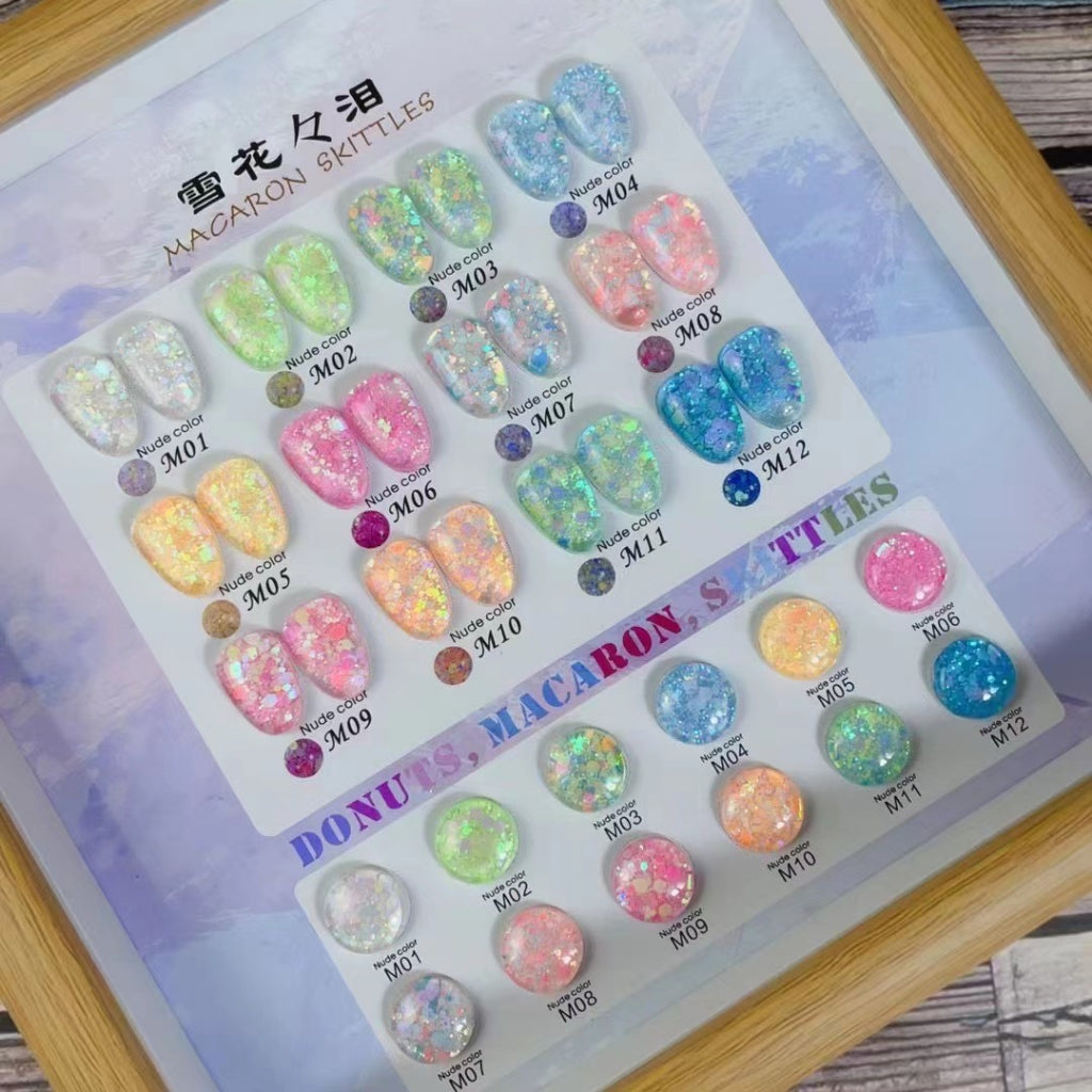 ANI004 สีกลิตเตอร์เหลือบ 12สี แบรนด์ Aniregin