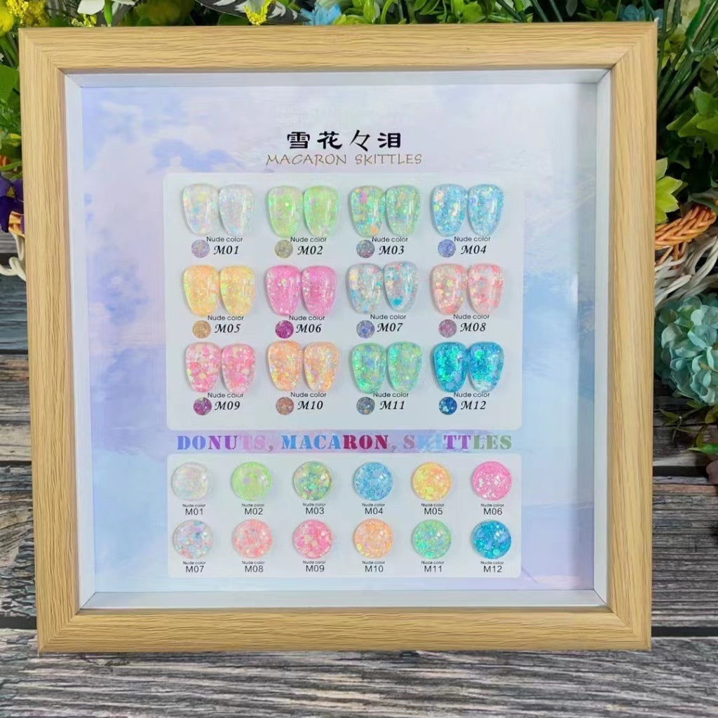 ANI004 สีกลิตเตอร์เหลือบ 12สี แบรนด์ Aniregin