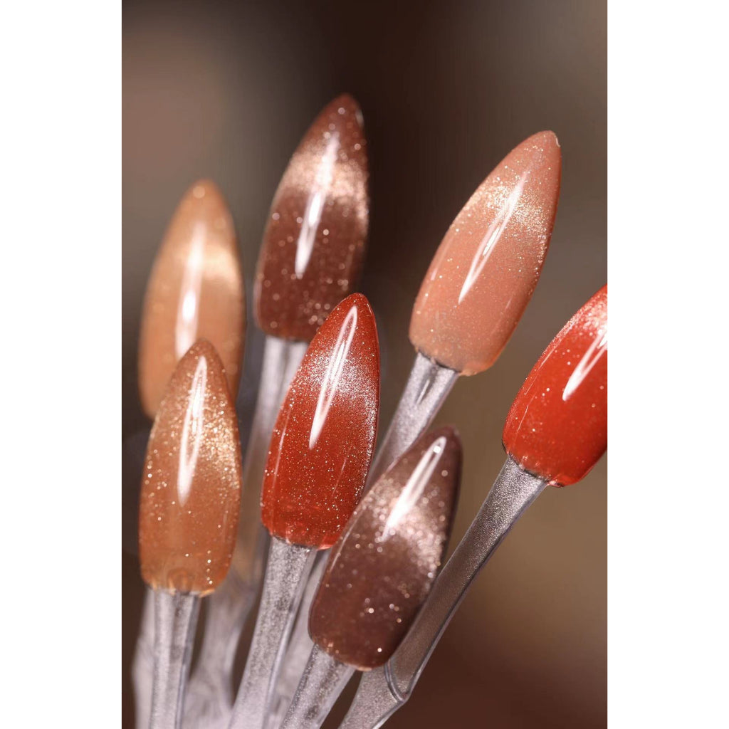 M10 สีแฟลชลูกแก้วโทนน้ำตาล นู้ด 10สี แบรนด์VDN