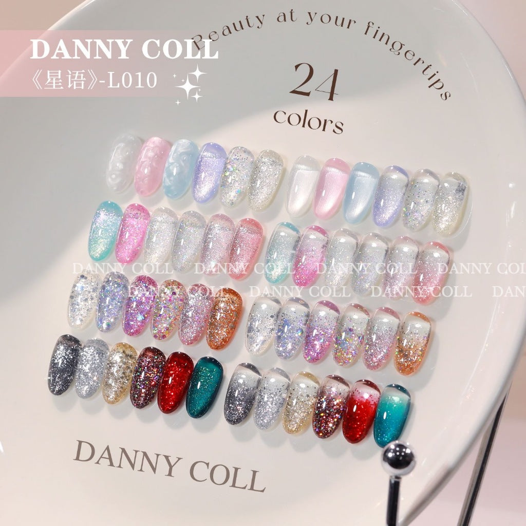 L010 เซตรวมสีกลิตเตอร์ 24 สี แบรนด์ Danny Coll