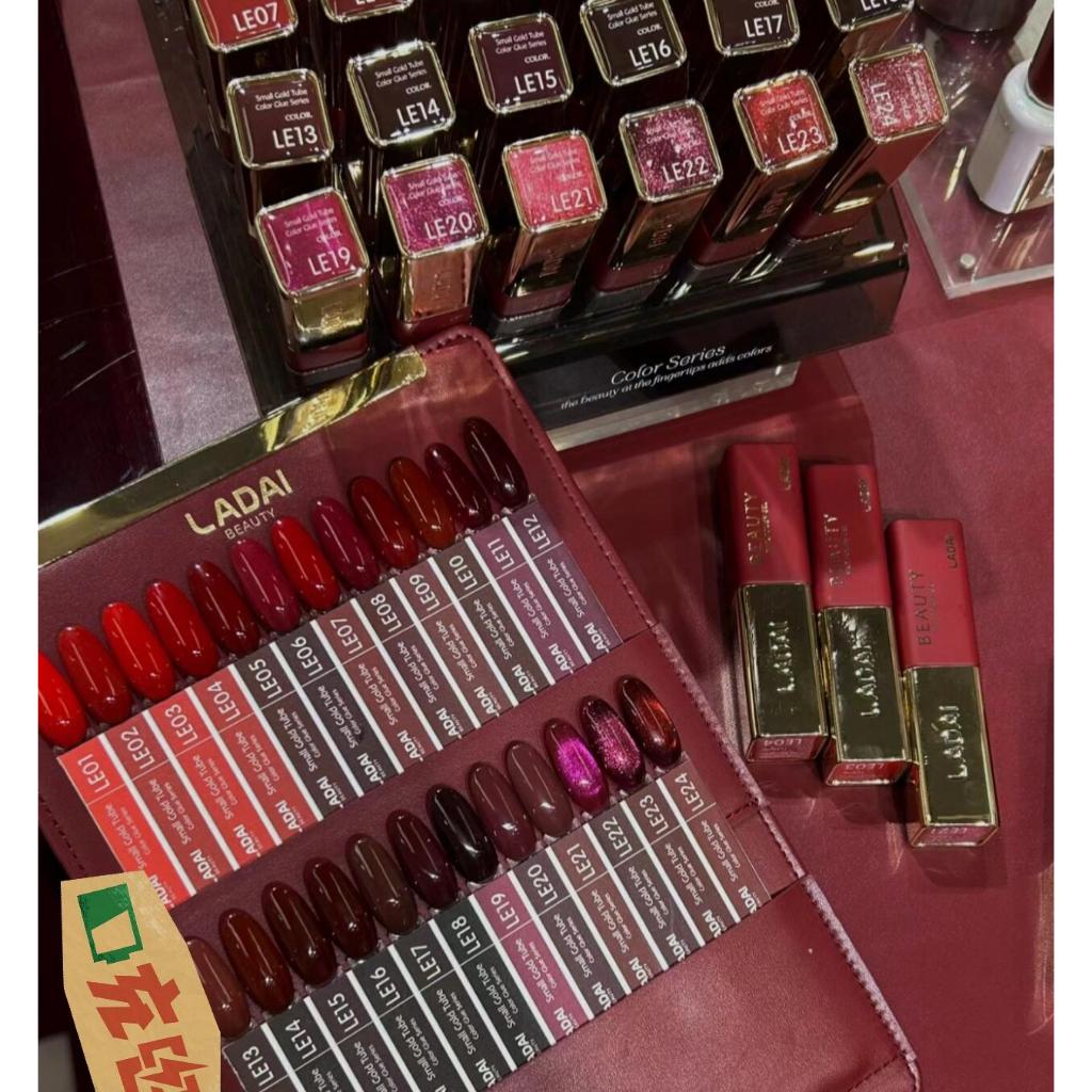 Lad001 สีโทนแดง 24 สี แบรนด์ Ladai