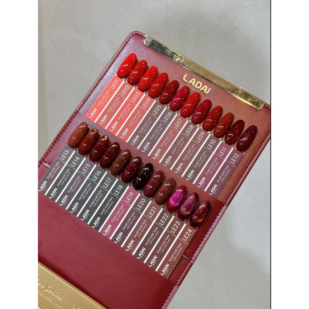 Lad001 สีโทนแดง 24 สี แบรนด์ Ladai