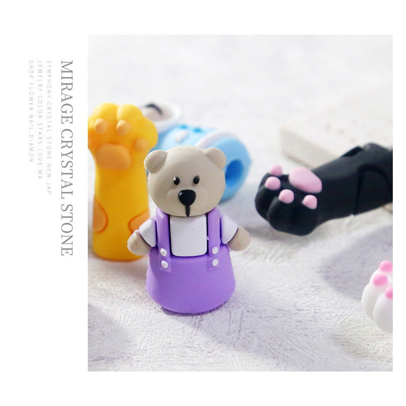 🔥พร้อมส่ง🔥 ที่ใส่ป้องกันกรรไกรตัดหนังรูปเท้าแมว