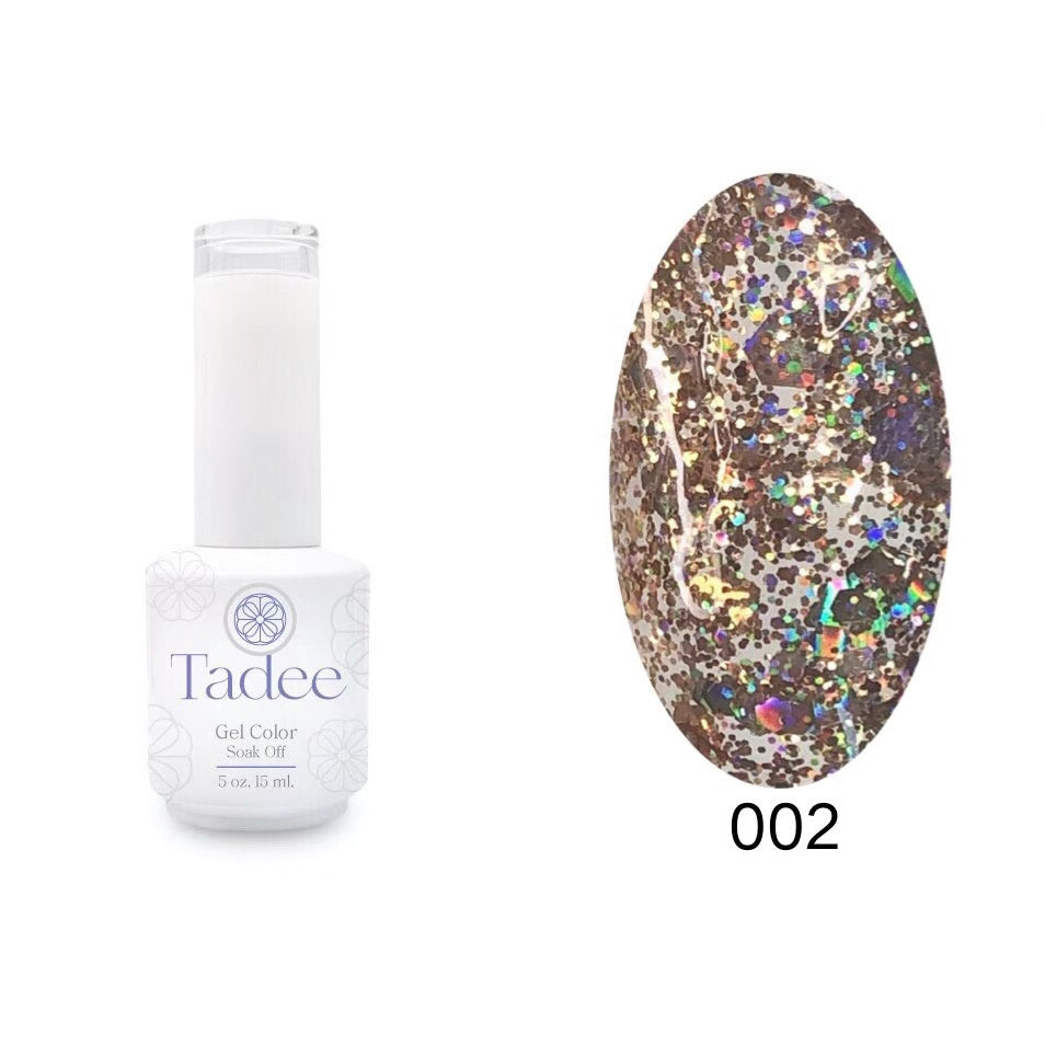 🔥ผ่านการจดแจ้ง อย.🔥ทาดี สีเจลยอดฮิต ใช้ได้ทุกโอกาส เงิน ทอง พิ้งค์โกล กลิตเตอร์แน่นทาง่ายแม้มือใหม่