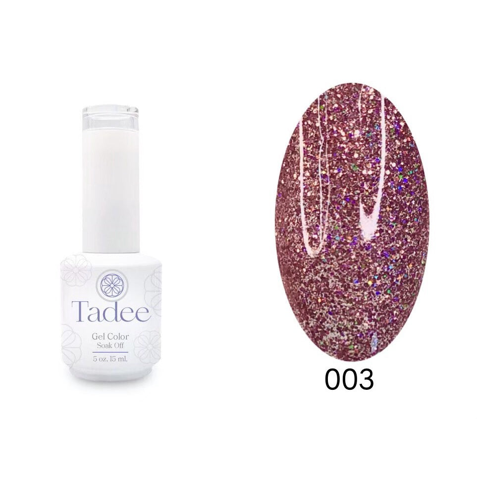 🔥ผ่านการจดแจ้ง อย.🔥ทาดี สีเจลยอดฮิต ใช้ได้ทุกโอกาส เงิน ทอง พิ้งค์โกล กลิตเตอร์แน่นทาง่ายแม้มือใหม่