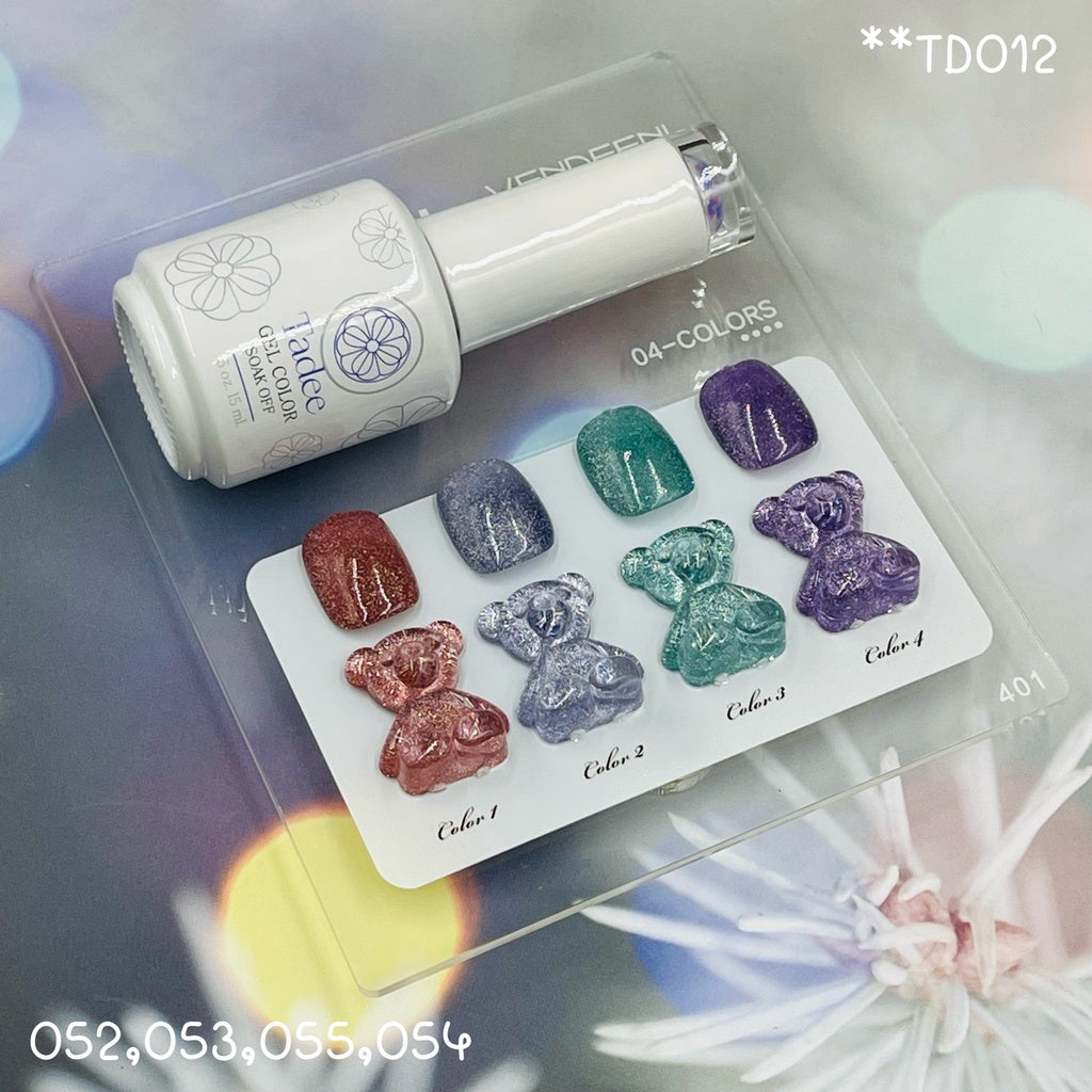 TD012 สีแฟลชลูกแก้ว 4สี Tadee