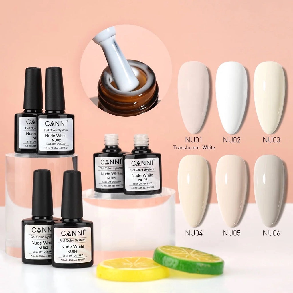 NU001 สีแยกขวด Nude White แบรนด์ Canni
