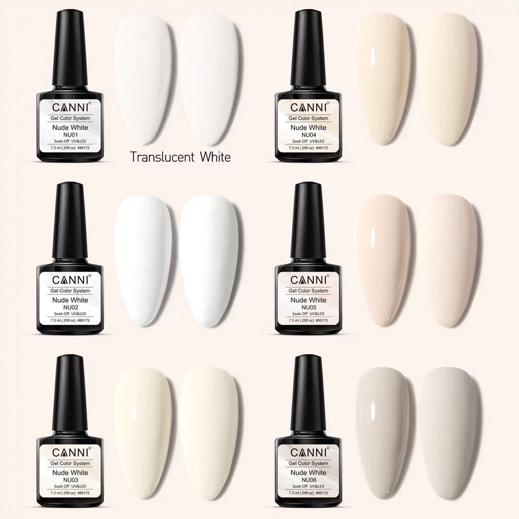 NU001 สีแยกขวด Nude White แบรนด์ Canni