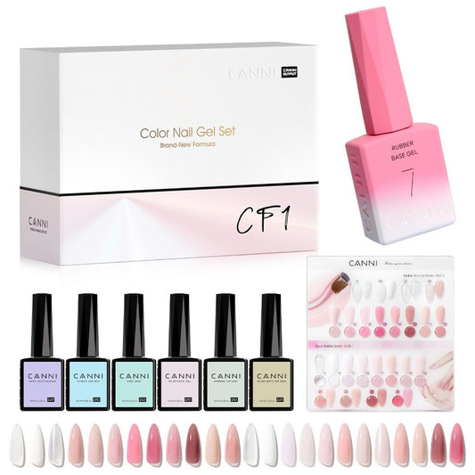 🔥พร้อมส่ง🔥 CNHSET_CF1  เซต Rubber Base & Quick Gel  9 ml แบรนด์ Canni Hema Free & TPO Free