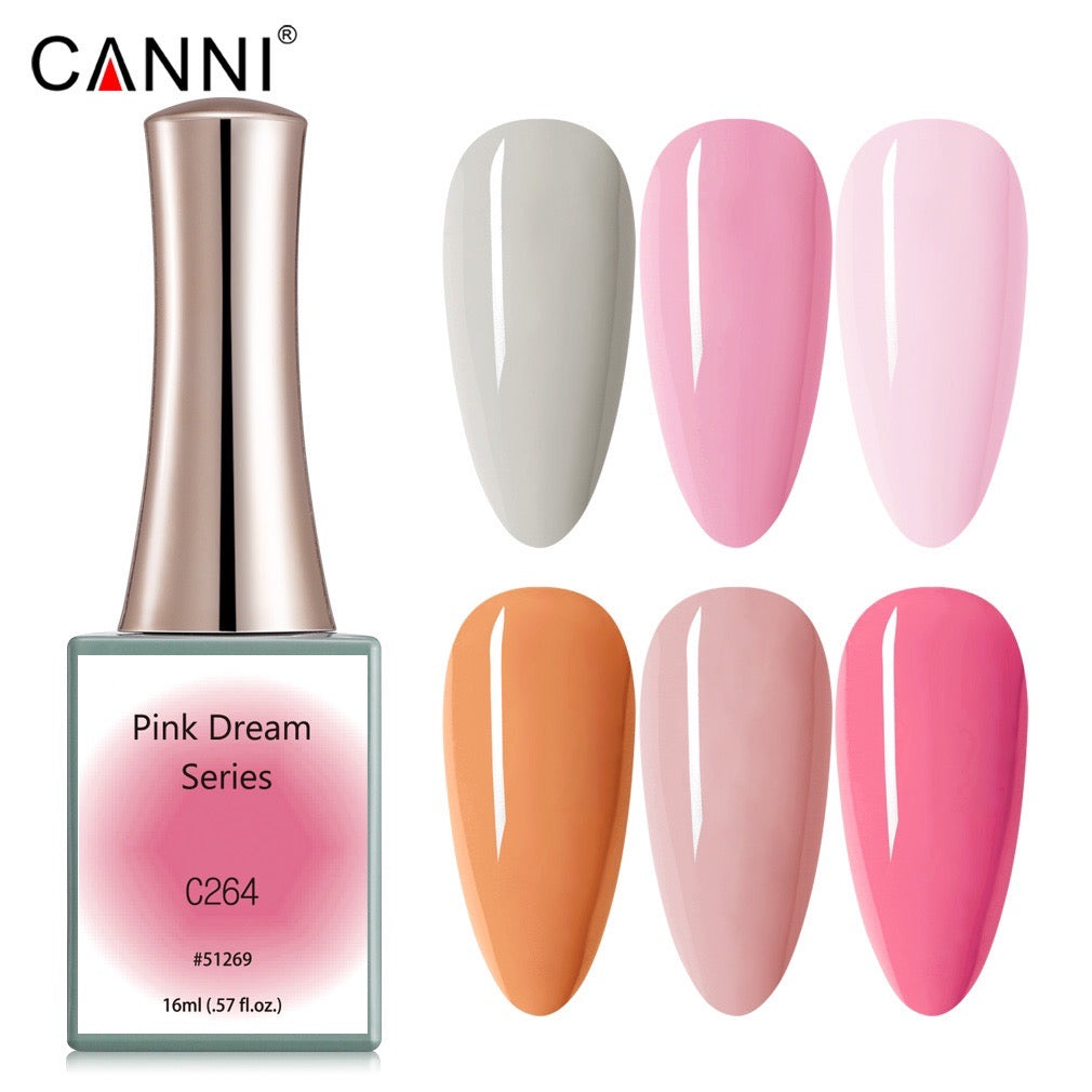 CN006 สีโทนชมพู ส้ม เทา 6สี แบรนด์Canni