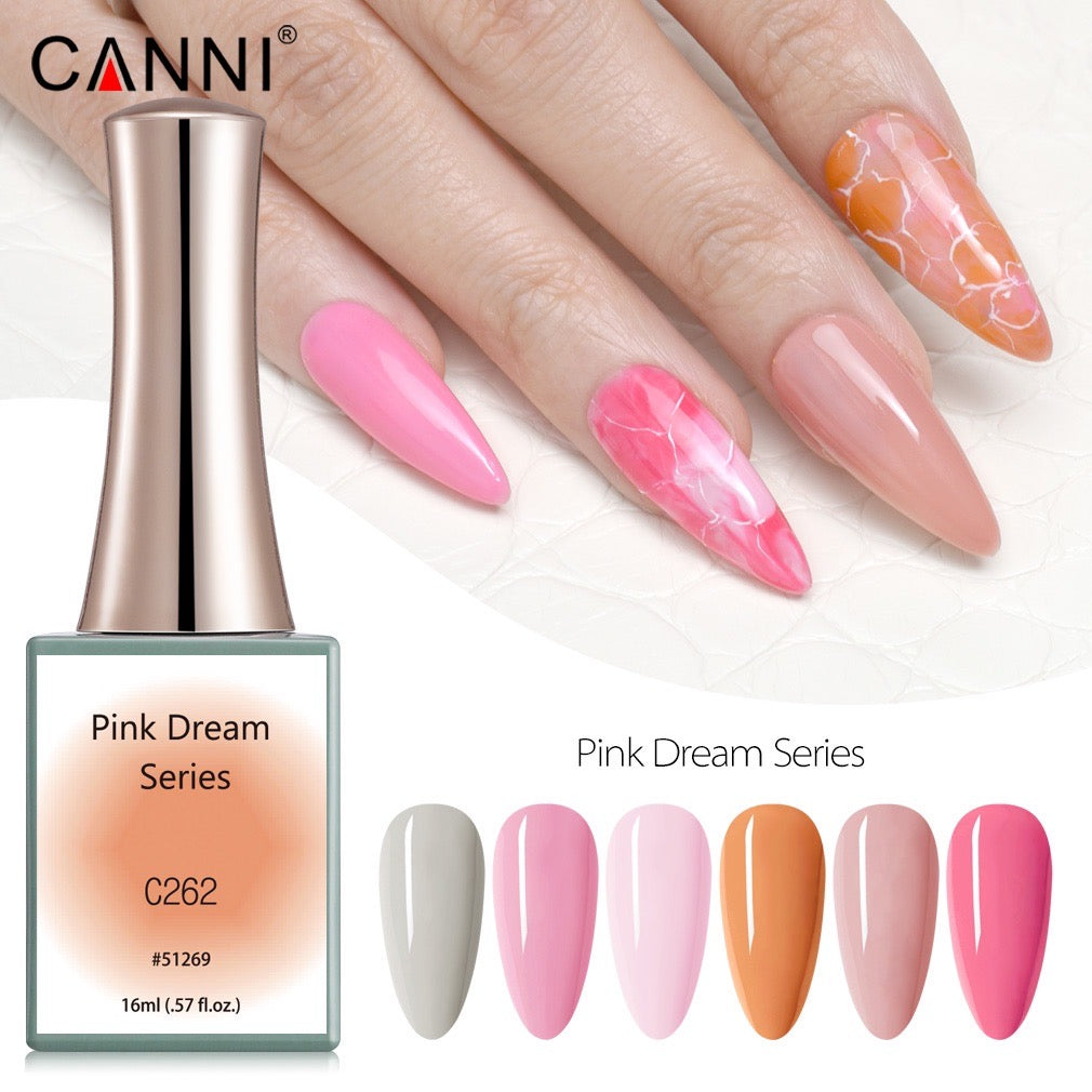 CN006 สีโทนชมพู ส้ม เทา 6สี แบรนด์Canni