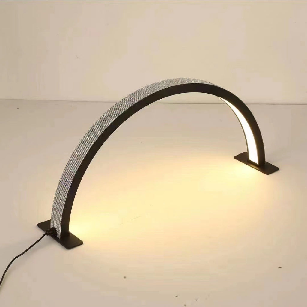 UV007 โคมไฟ LED ทรงโค้งแบบตั้งบนโต๊ะสำหรับทำเล็บ
