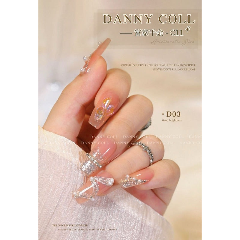 C11 สีกลิตเตอร์เงินทอง 12 สี แบรนด์ Danny Coll