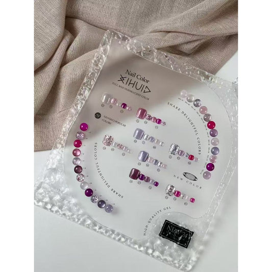 XIH002 สีโทนม่วง+กลิตเตอร์ 24 สี แบรนด์ Xihui