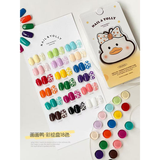 YOL001 สีกระปุก 18 สี แบรนด์ Yolly