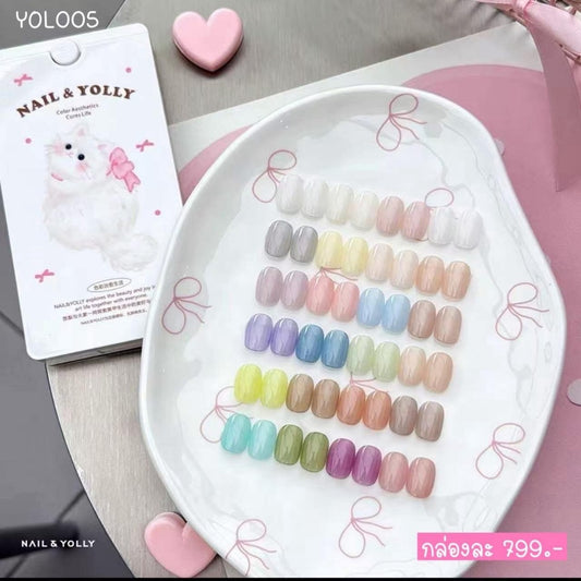 YOL005 สีกระปุก 18 สี แบรนด์ Yolly
