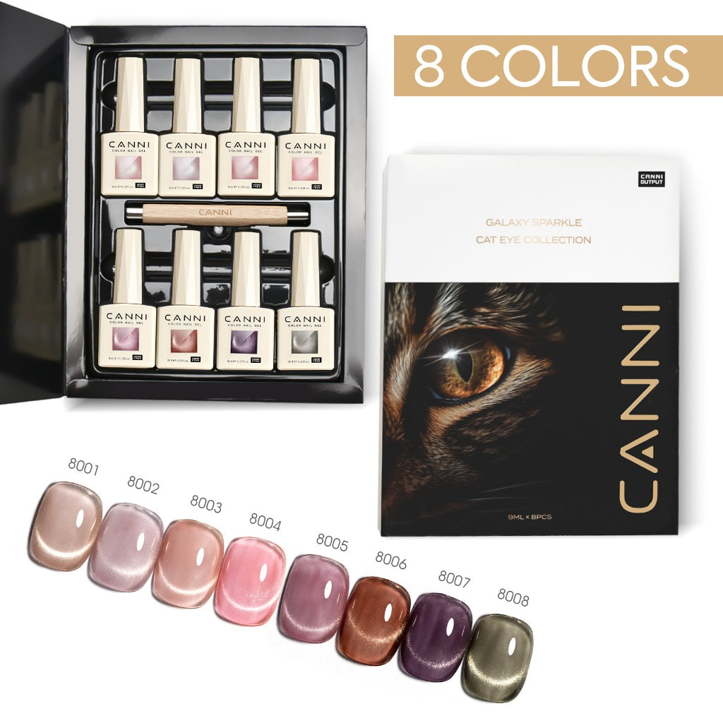 🔥Hema Free & TPO Free🔥CNHSET  Canni  Glitter และ Cat Eye  รุ่น  8 สี