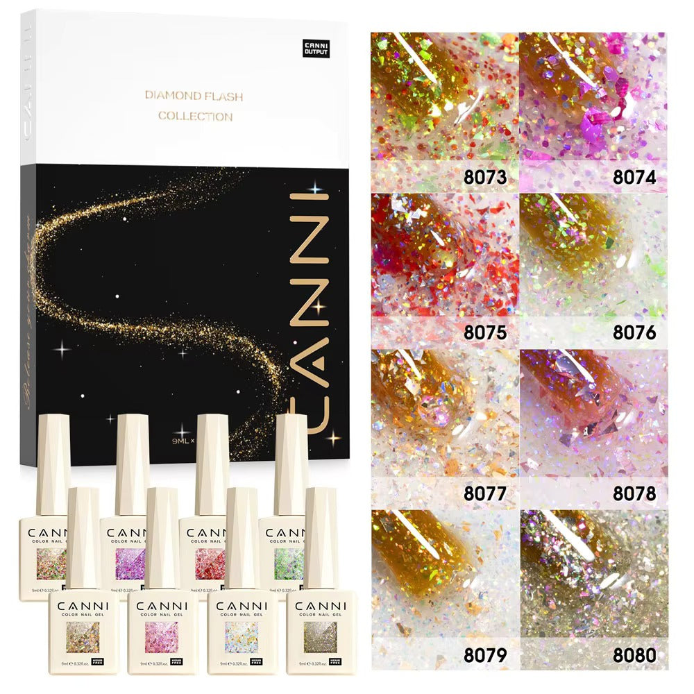🔥Hema Free & TPO Free🔥CNHSET  Canni  Glitter และ Cat Eye  รุ่น  8 สี