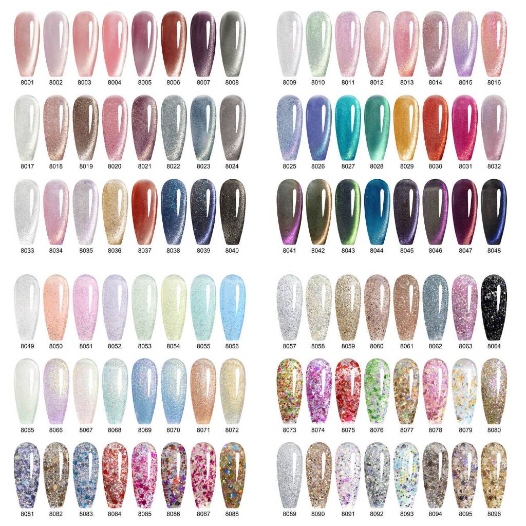 🔥Hema Free & TPO Free🔥CNHSET  Canni  Glitter และ Cat Eye  รุ่น  8 สี