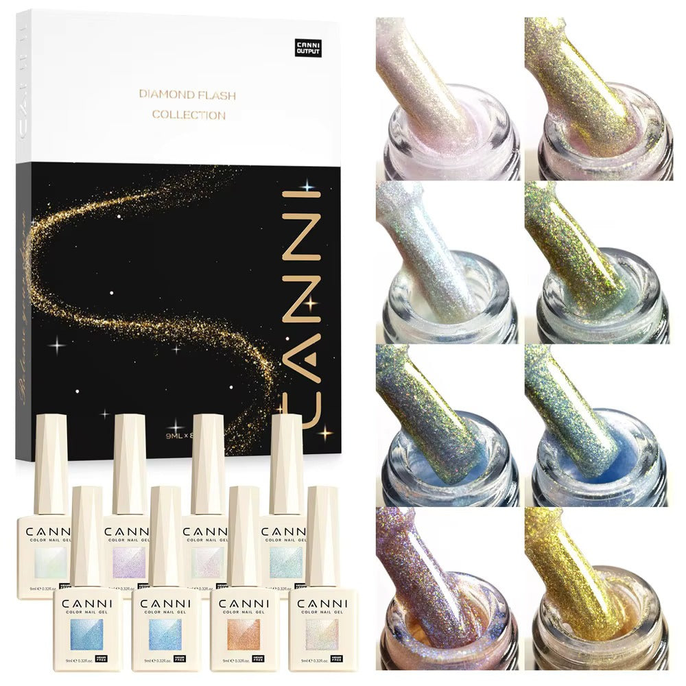 🔥Hema Free & TPO Free🔥CNHSET  Canni  Glitter และ Cat Eye  รุ่น  8 สี