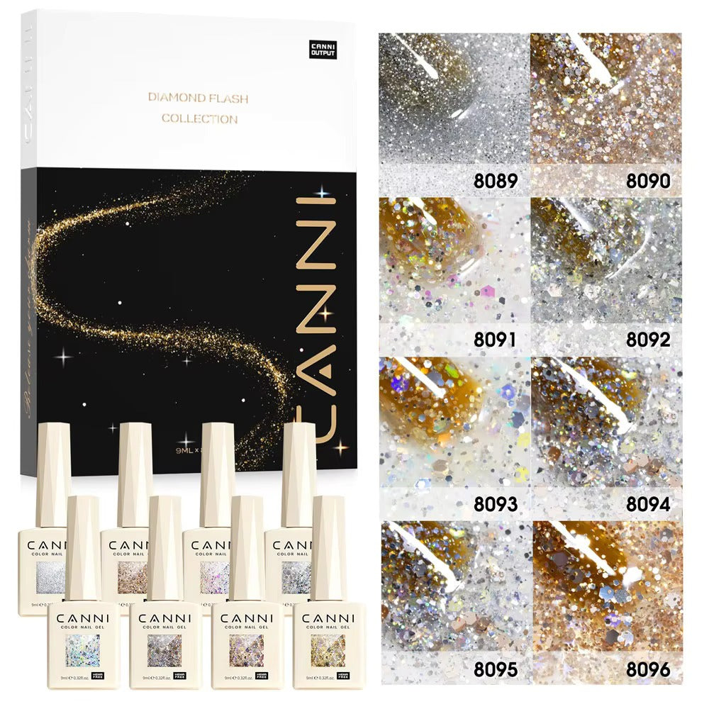 🔥Hema Free & TPO Free🔥CNHSET  Canni  Glitter และ Cat Eye  รุ่น  8 สี