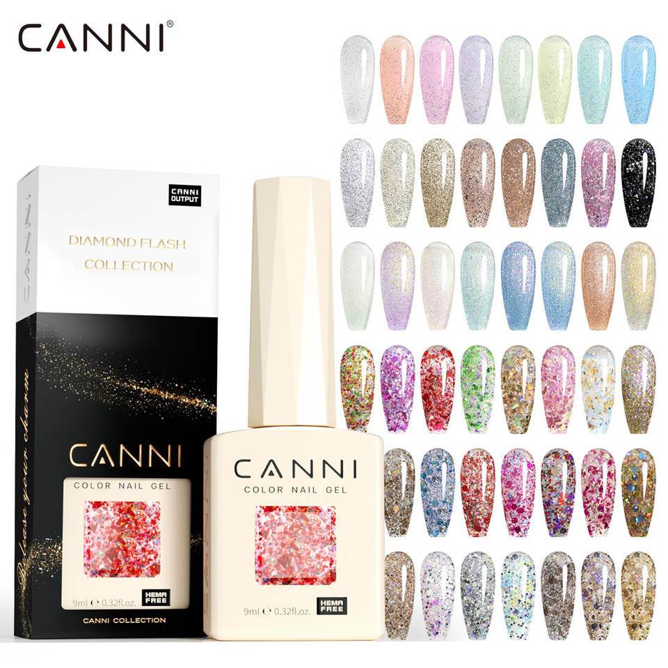 🔥Hema Free & TPO Free🔥CNHSET  Canni  Glitter และ Cat Eye  รุ่น  8 สี