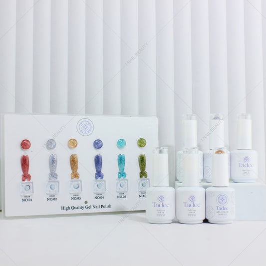 🔥ผ่านการจดแจ้ง อย.🔥TS000 สีเจลเซต 6 สี แบรนด์ทาดี